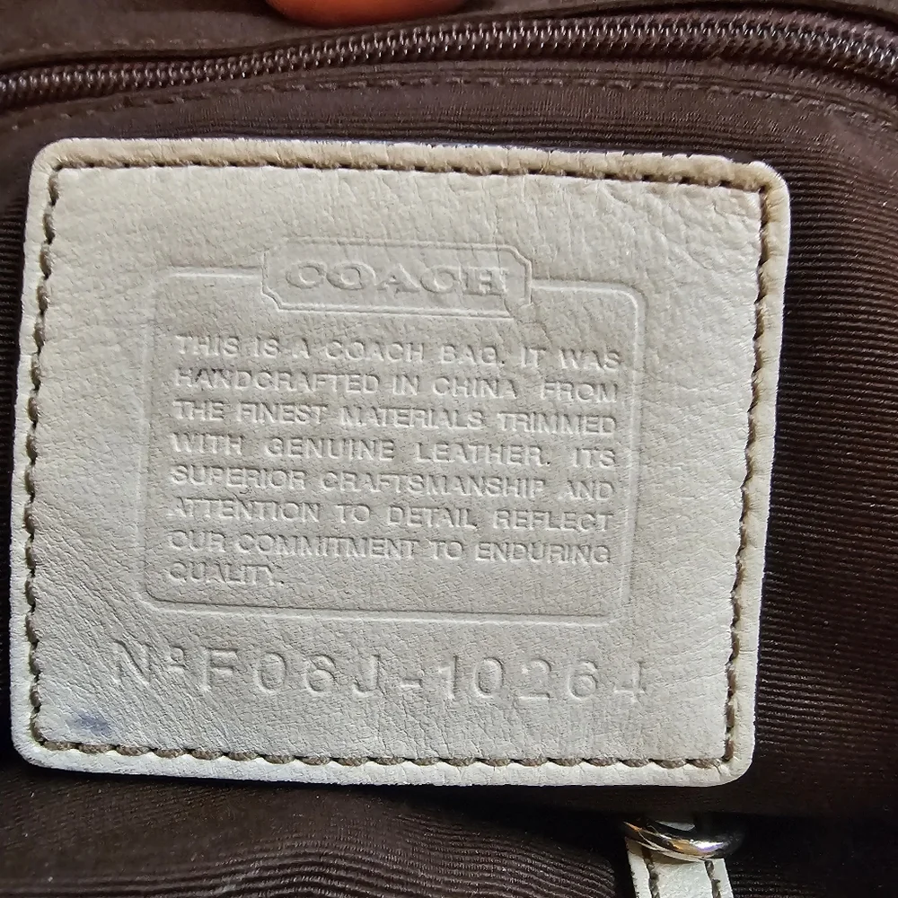 Coach Hampton Signature Python Tote - Picture 9 of 9